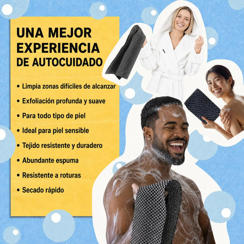 Toalla Exfoliante Japonesa Anti Bacterias Sorialia™